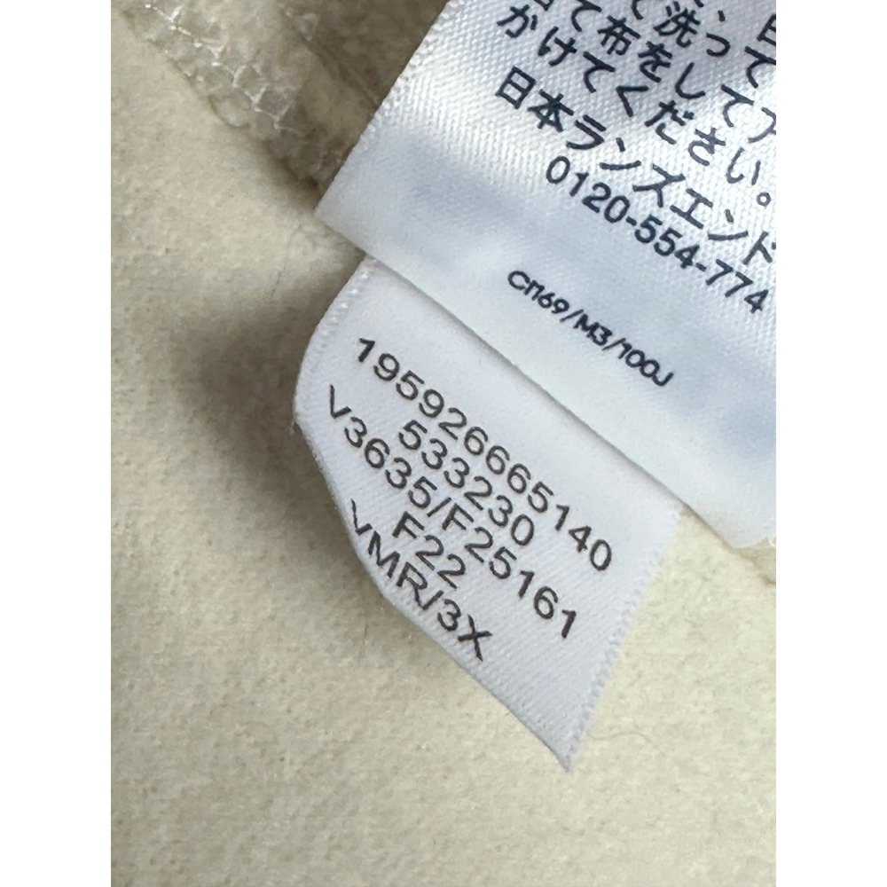 Lands End Women's Off White Heavy Fleece Full Zip Jacket sz 3X (15598) - Picture 10 of 10